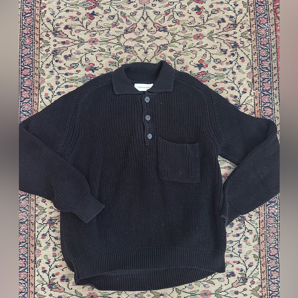 SHAINA MOTE SAATCHI SWEATER IN ONYX